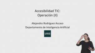Accesibilidad TIC. Operación 2 (Versión LSE)