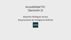Accesibilidad TIC. Operación 1 