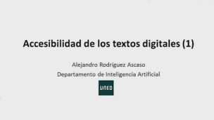 Accesibilidad de los textos digitales.  Parte I