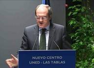 Ángel Gabilondo en la inauguración del Centro Asociado Las Tablas UNED