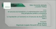 La Liquidación y el Convenio en el Concurso de Acreedores I