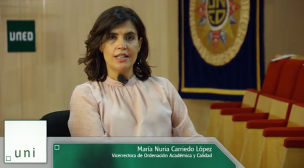 Palabras de María Nuria Carriedo López (Vicerrectora de Ordenación Académica y Calidad)