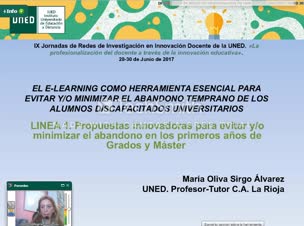 El e-learning como herramienta esencial para evitar y/o minimizar el abandono temprano de los alumnos universitarios discapacitados