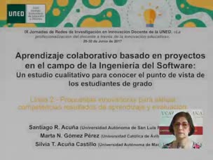 Aprendizaje colaborativo basado en proyectos en el campo de la Ingeniería del Software: Un estudio cualitativo para conocer el punto de vista de los estudiantes de grado