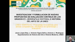 Investigación y formulación de nuevas propuestas de evaluación continua en los grados de Geografía e Historia, e historia del arte de la UNED