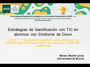 Estrategias de Gamificación con TIC en alumnos con Síndrome de Down
