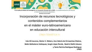 Incorporación de recursos tecnológicos y contenidos complementarios en el Máster Euro-latinoamericano en Educación Intercultural