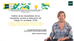Análisis de las necesidades de los estudiantes durante la elaboración del Trabajo Fin de Máster
