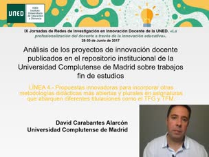 Análisis de los proyectos de innovación docente publicados en el repositorio institucional de la Universidad Complutense de Madrid sobre trabajos fin de estudios