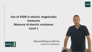 VISIR usage in the measurement of electric magnitudes.  Analysis of errors.   Level 1 - Practice 1