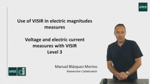 Measuring electric voltage and intensity with VISIR. Level 3 - Practices 5 y 6
