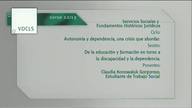 De la educación y la formación entorno a la discapacidad y la dependencia