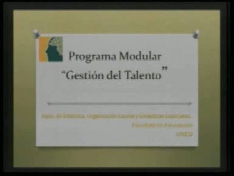 Programa Modular: "Gestión del Talento"