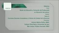 Tema II: Funciones docentes innovadoras y criterios de calidad de la docencia