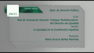 La igualdad en la Constitución Española de 1978