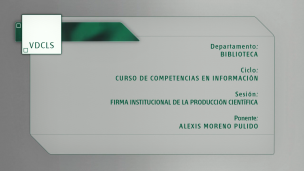 Curso de Competencias en Información