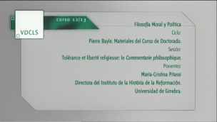 Tolérance et liberté religieuse : le commentaire philosophique