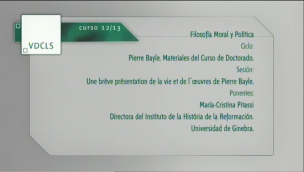 Une brève presentation de la vie et de l´oeuvres  de Pierre Bayle 