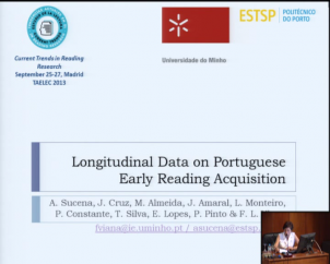 Longitudinal data on Portuguese early reading acquisition.