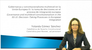 Gobernanza y constitucionalismo multinivel en la Unión Europea. Parte I 