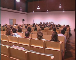 1936 - 1985. España camino a la modernidad. Ceremonia de apertura de curso en el Centro de zona Escuelas Pías.
