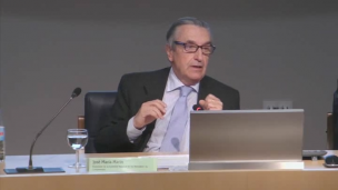 Conferencia de clausura de las jornadas de la Cátedra Telefónica y palabras del Rector
