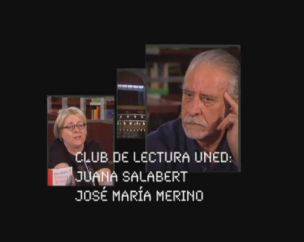 Juana Salabert y José María Merino en el Club de Lectura de la UNED