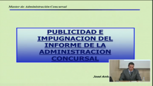 Publicidad y la impugnación del informe
