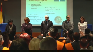 Acto de celebración del patrono de la Facultad de Ciencias Políticas y Sociología. Festividad de S. Vicente Ferrer