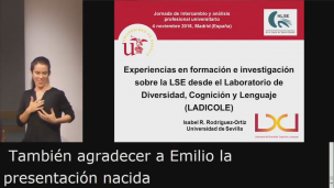 Experiencias en formación e investigación sobre la LSE desde la Universidad de Sevilla