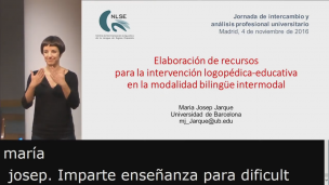 Elaboración de recursos para la intervención logopédica-educativa en la modalidad bilingüe inter- modal