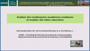 El análisis del rendimiento académico mediante el empleo del video educativo