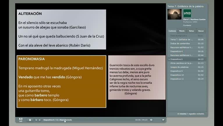 Tema 7. Estilística de la palabra