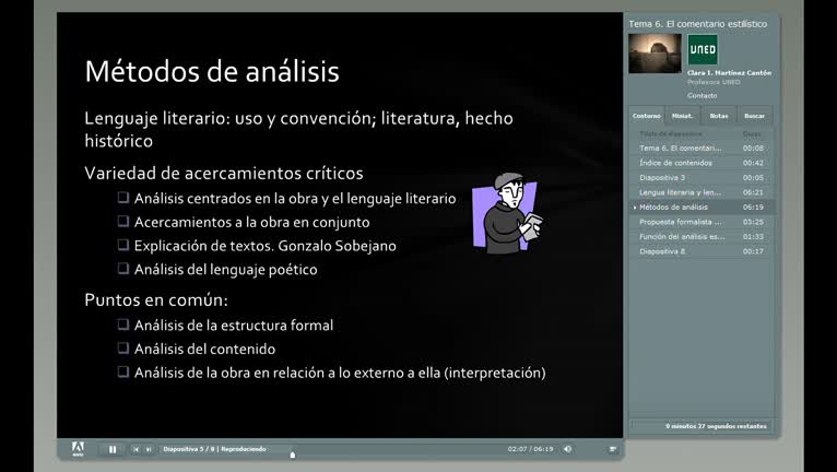 Tema 6. El comentario estilístico