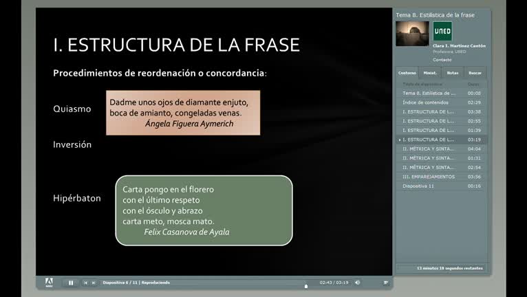 Tema 8. Estilística de la frase
