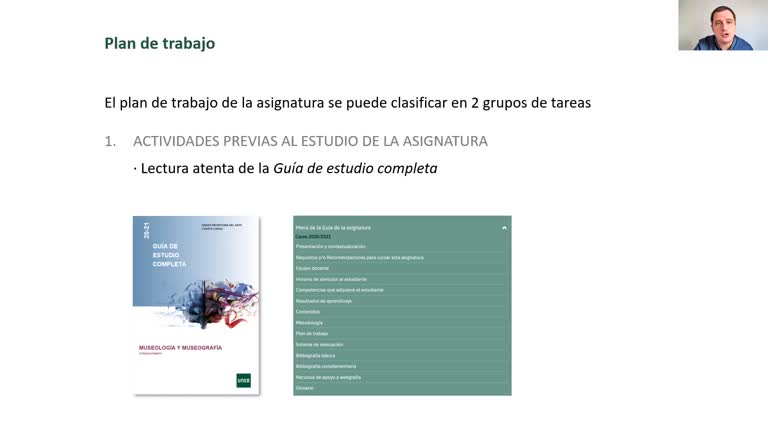 Presentación de la asignatura Museología y Museografía