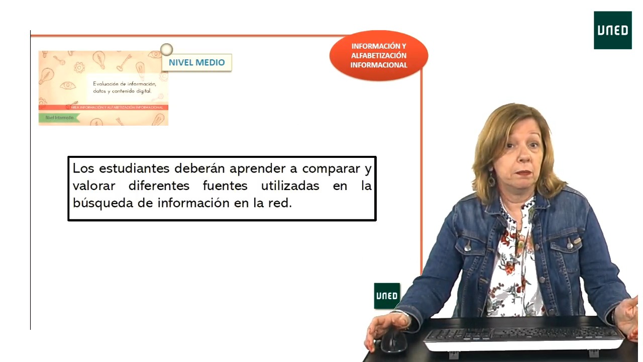 Presentación. Evaluación de la información, datos y contenido digital.  Nivel intermedio