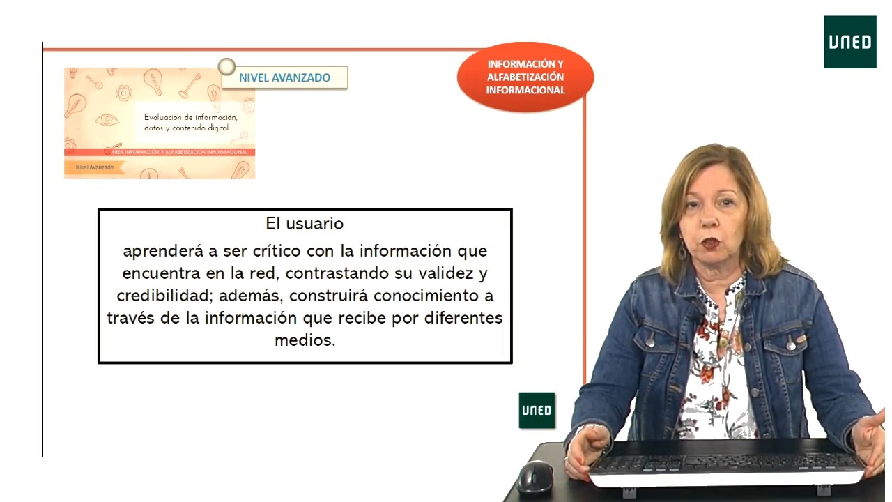 Presentación. Evaluación de la información, datos y contenido digital. Nivel avanzado