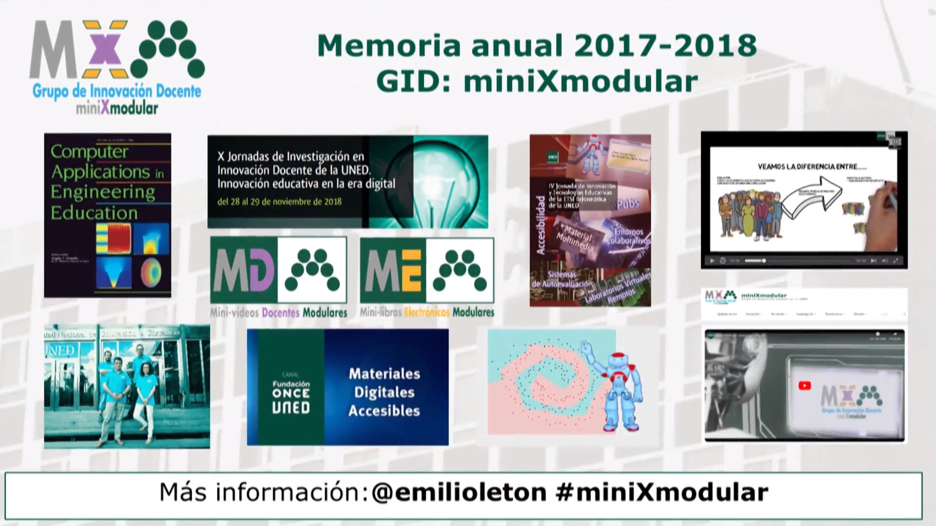 Memoria anual de miniXmodular 2017-2018