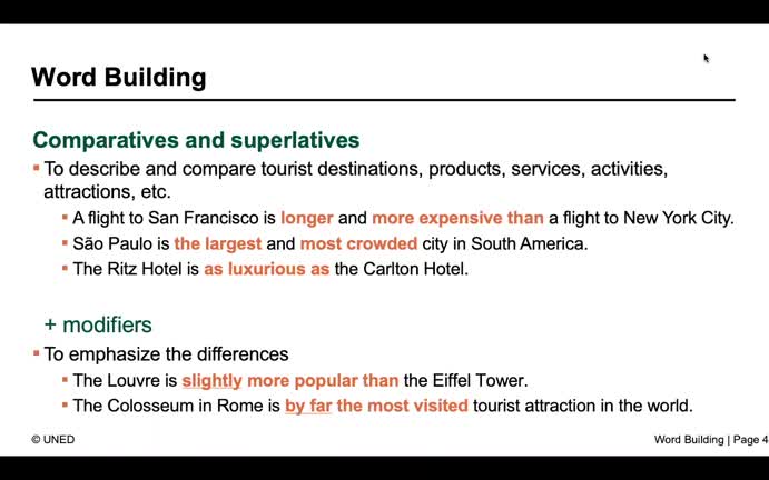 1. Introduction and word building-Ingles II para Turismo