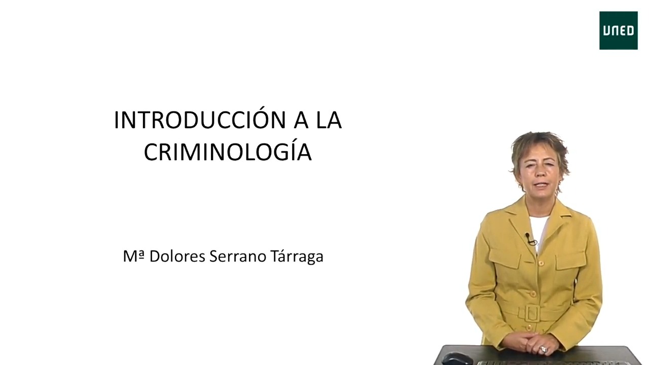 Presentación de la asignatura: Introducción a la criminología