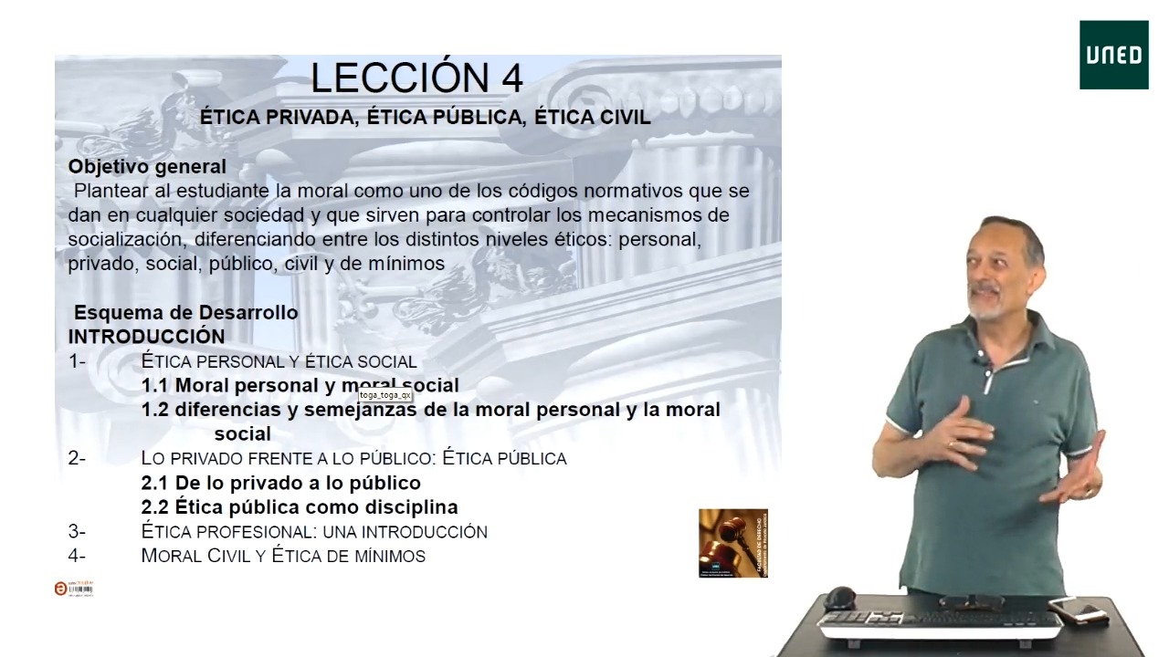 Lección 4: Ética privada, ética pública y ética civil