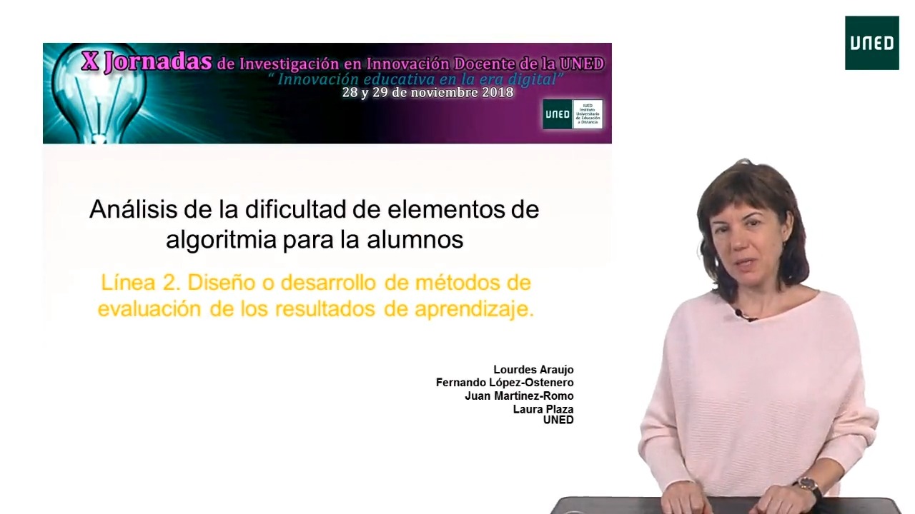 Análisis de la dificultad de elementos de algoritmia para la alumnos