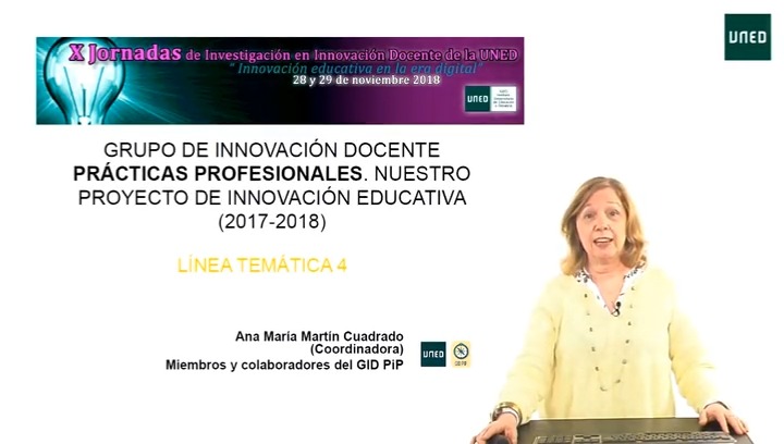Grupo de Innovación Docente "Prácticas Profesionales". Nuestro Proyecto de Innovación Educativa (2017-2018)