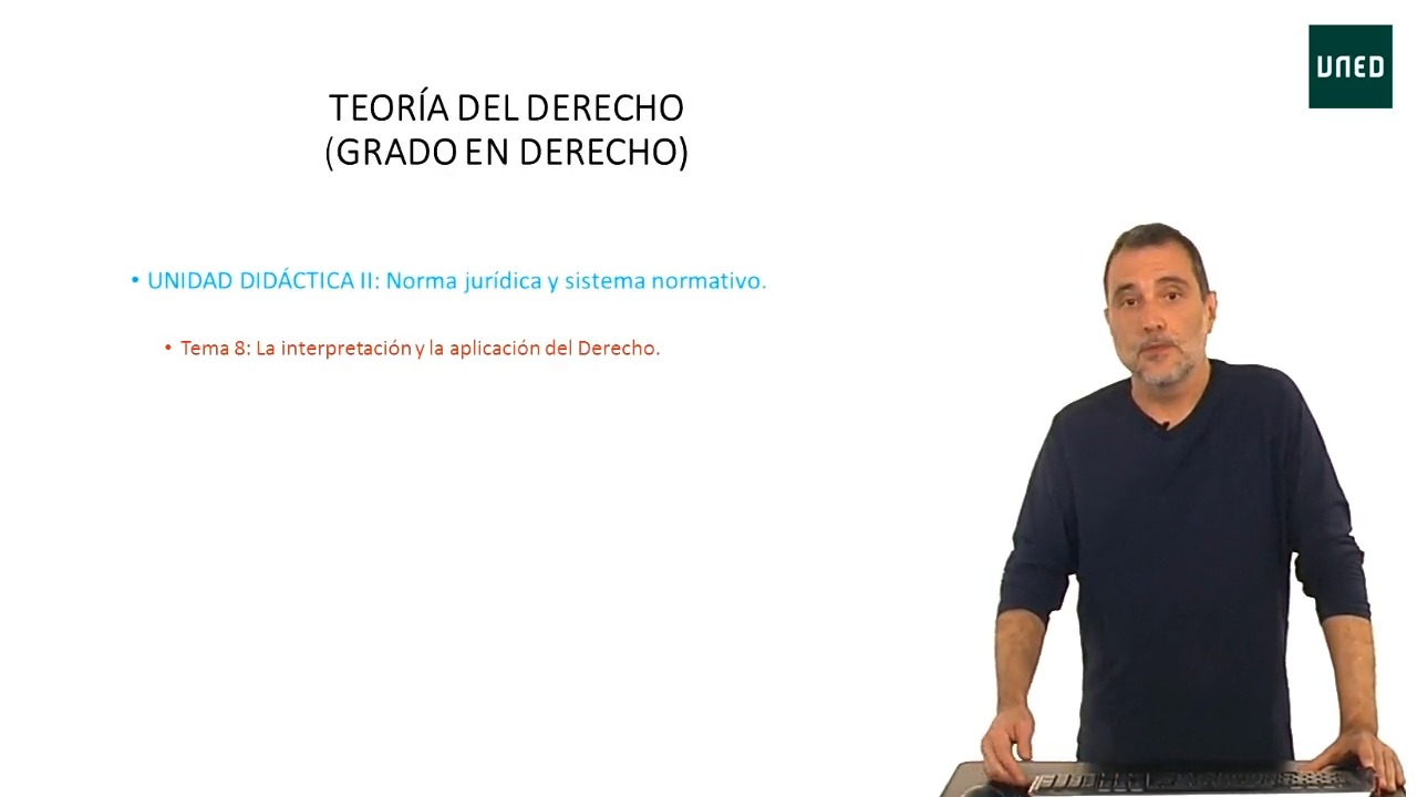 La interpretación y la aplicación del Derecho