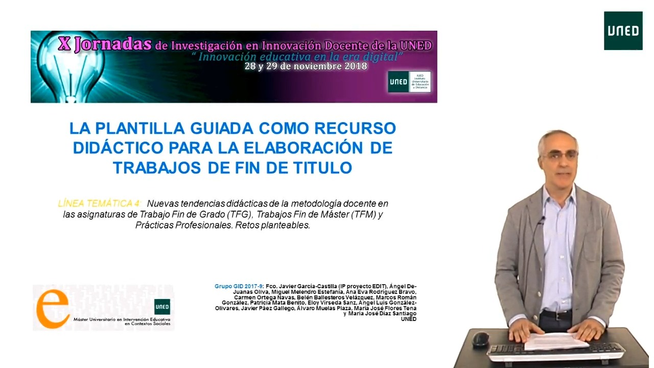 La plantilla guiada como recurso didáctico para la elaboración de trabajos fin de título