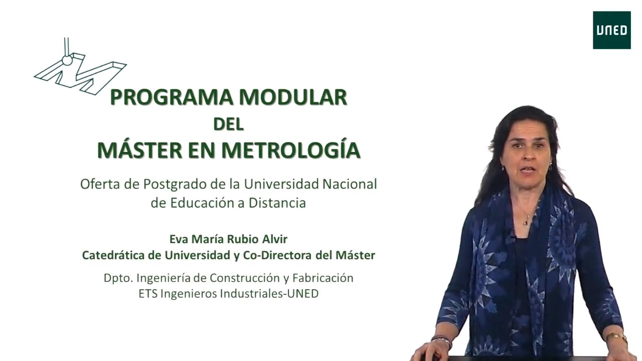 Programa Modular del Máster en Metrología UNED-CEM 