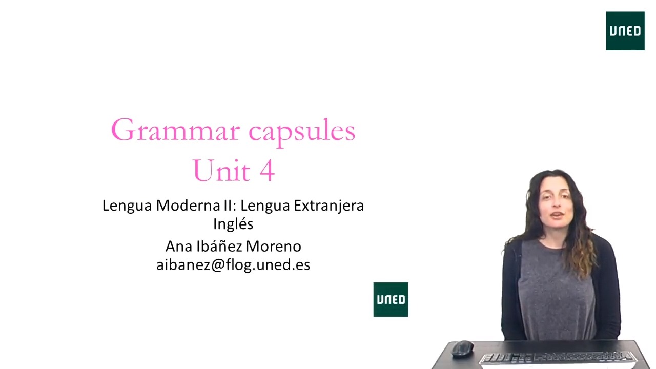 Grammar Capsules Unit 4 - Noun formation, the continuous tense, correlative coordination 