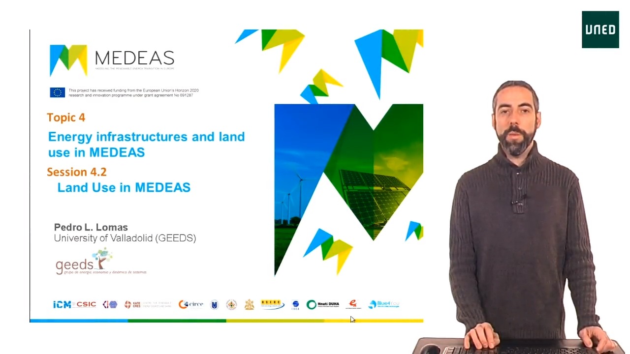 Topic 4.2 Energy infrastructures and Land-use: Land use in MEDEAS