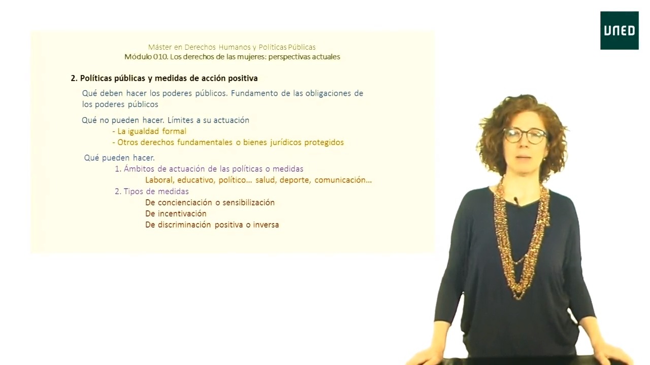 Políticas públicas y medidas de acción positiva